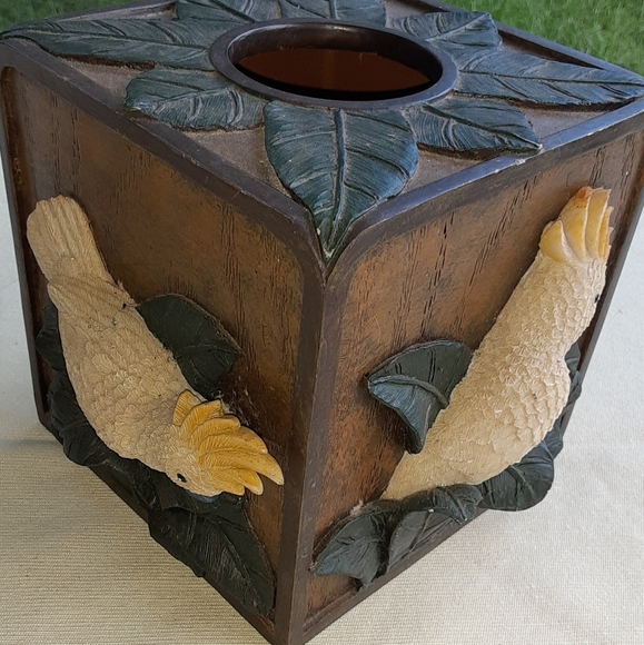 3 piece palm tree/ parrot bath set - Picture 4 of 5